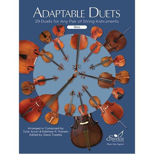 Adaptable Duets for Double Bass - Arranged by Arcari/Putnam, 29 Duets for Flexible String Instrument Combinations, Grades 1.5 to 3