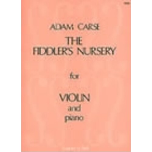 Carse - Fiddlers Nursery For Violin and Piano (Softcover Book)