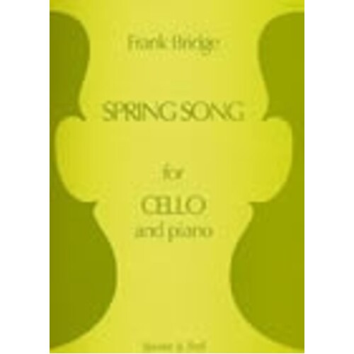 Bridge - Spring Song Cello/Piano (Softcover Book)