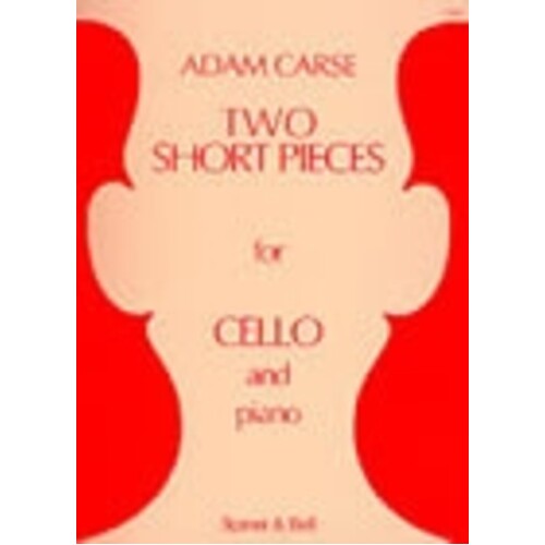 Carse - Two Short Pieces For Cello/Piano (Softcover Book)