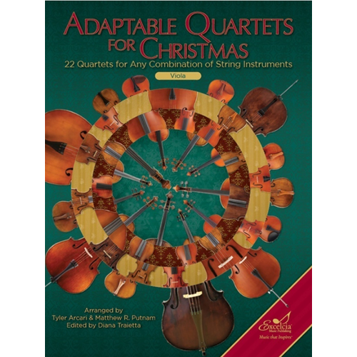 Adaptable Quartets for Christmas Viola - 22 Arranged Quartets for Flexible Instrumentation