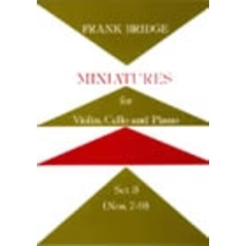 Bridge - Miniatures For Violin/Cello/Piano Set 3 (Softcover Book)