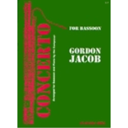 Jacob - Concerto Bassoon/Piano (Softcover Book)