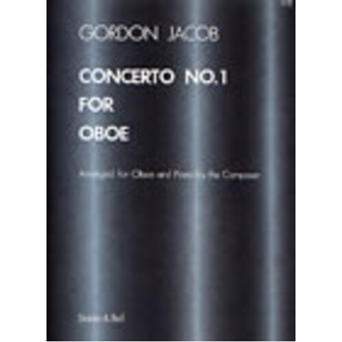 Jacob - Concerto No 1 Oboe/Piano (Softcover Book)