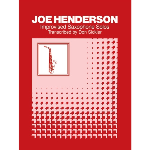 Improvised Sax Solos Jazz Artists Series