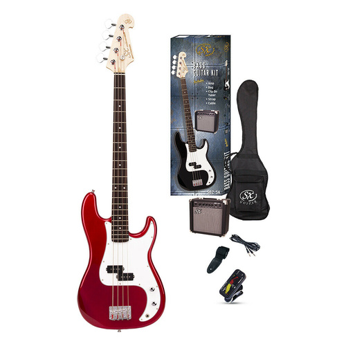 Essex Bass Guitar Pack Candy Apple Red