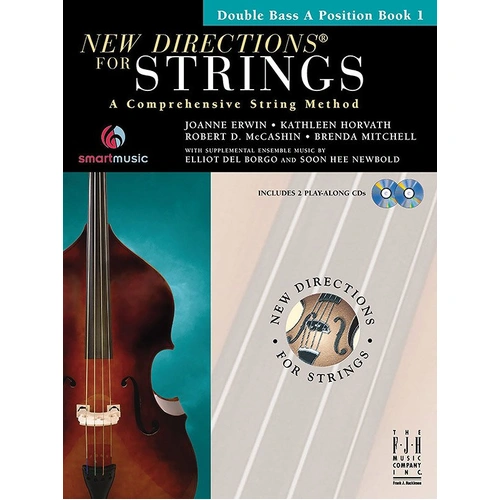 New Directions for Strings Double Bass A Position Book 1 BK/CD