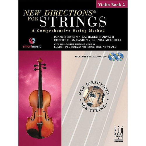 New Directions for Strings Violin Book 2 with CD