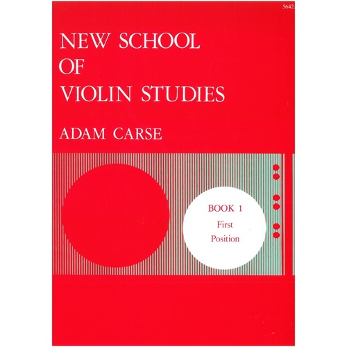 New School of Violin Studies Book 1 by Adam Carse