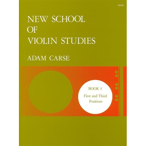 Carse New School of Violin Studies Book 3 Violin Solo