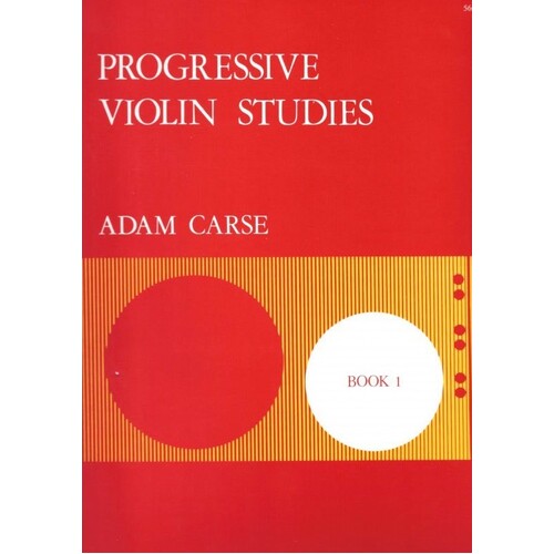 Carse - Progressive Violin Studies Book 1 (Softcover Book)