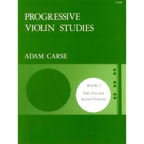 Carse - Progressive Violin Studies Book 2 (Softcover Book)