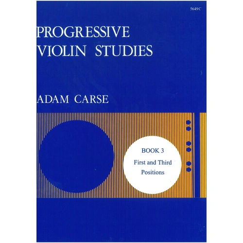 Progressive Violin Studies Book 3 by Adam Carse