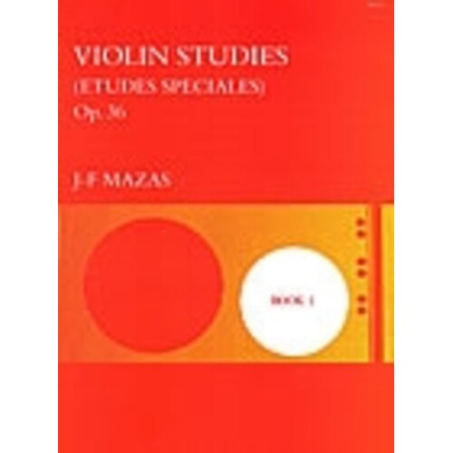 Mazas - Violin Studies Op 36 Book 1 Special Etudes (Softcover Book)