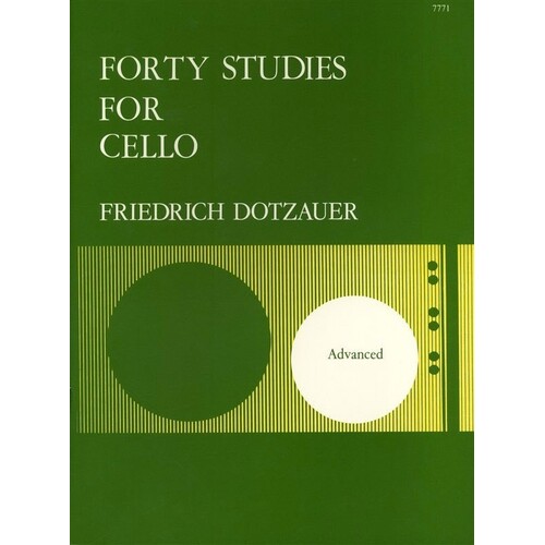 Dotzauer - 40 Studies For Cello (Softcover Book)