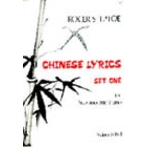 Chinese Lyrics Set 1 Soprano/Piano (Softcover Book)