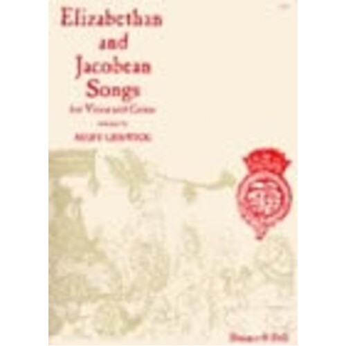 Elizabethan And Jacobean Songs Voc/Guitar (Softcover Book)