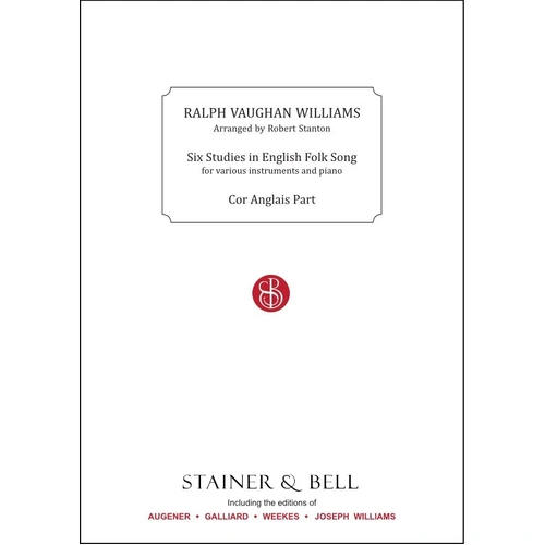 6 Studies in English Folksong for Cor Anglais Part by Ralph Vaughan Williams