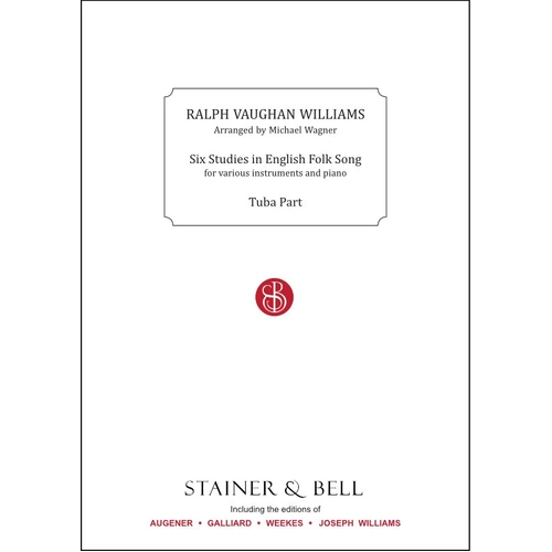 6 Studies in English Folksong for Tuba - Part by Ralph Vaughan Williams