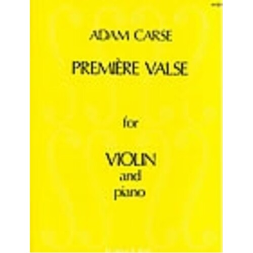 Carse - Premiere Valse Violin/Piano (Softcover Book)