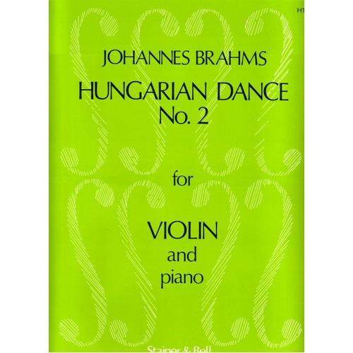 Brahms - Hungarian Dance No. 2 for Violin and Piano, Arranged by J. Hubay, AMEB Grade 7