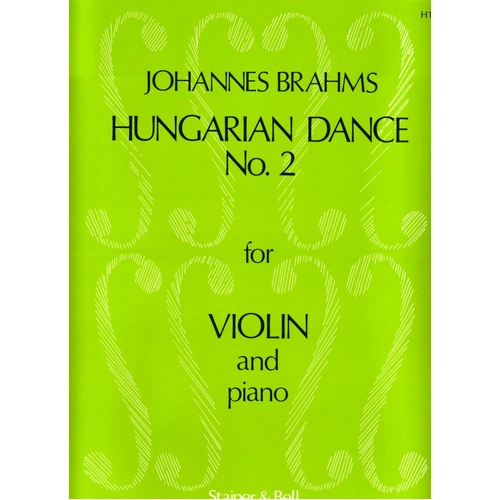 Brahms - Hungarian Dance No. 2 for Violin and Piano, Arranged by J. Hubay, AMEB Grade 7 Level