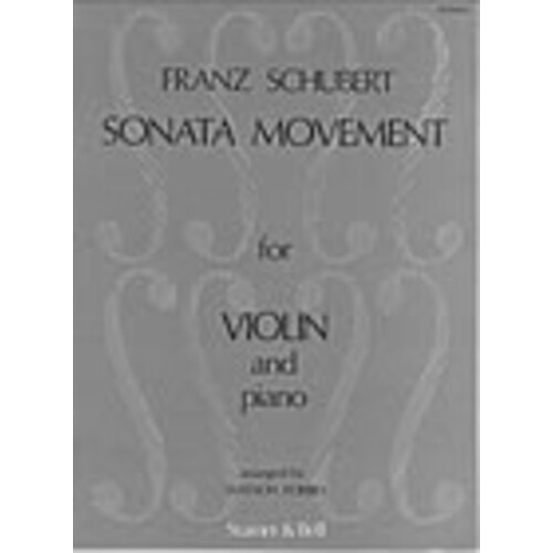 Sonata Movement From String Trio B Flat Violin/P (Softcover Book)