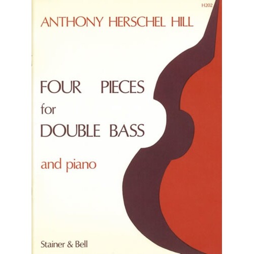Hill - 4 Pieces For Double Bass/Piano (Softcover Book)