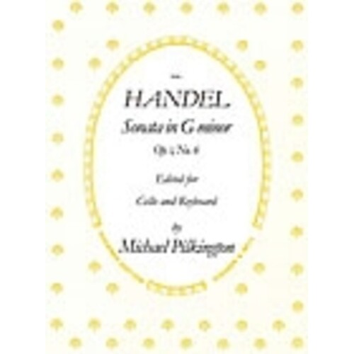 Sonata G Min Op 1 No 6 Vc Piano (Softcover Book)