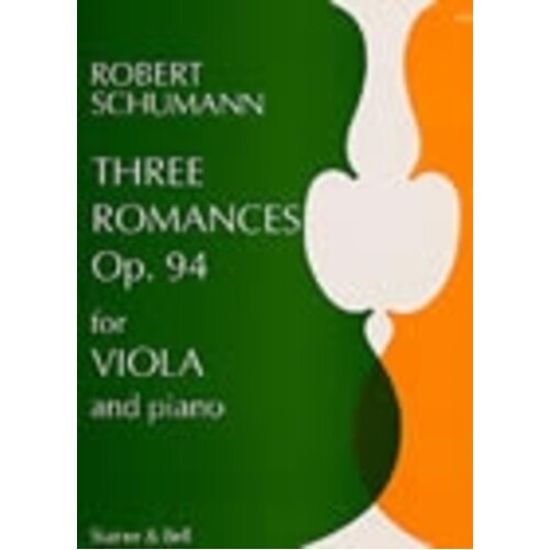 Romances 3 Op 94 Viola Piano (Softcover Book)