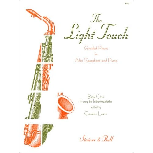 The Light Touch BK 1 Graded Pieces for Alto Saxophone and Piano by Gordon Lewin