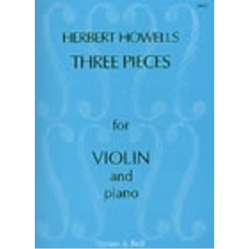 Howells - 3 Pieces For Violin and Piano (Softcover Book)