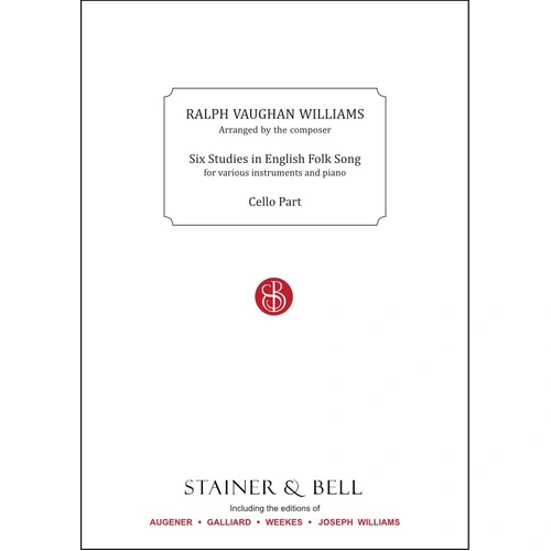 6 Studies in English Folksong Cello Part by Ralph Vaughan Williams