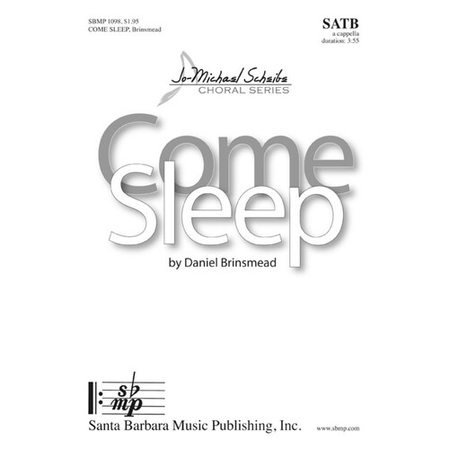 Come Sleep SATB A Cappella (Octavo)