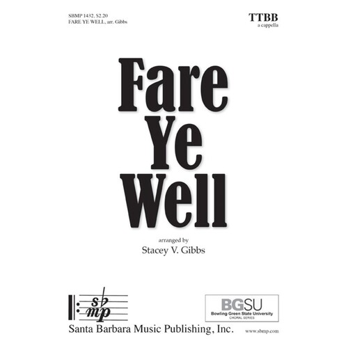Fare Ye Well TTBB A Cappella (Octavo)