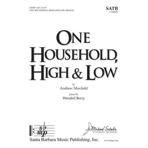 One Household High and Low SATB A Cappella (Octavo)