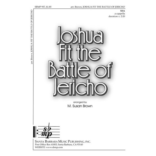 Joshua Fit The Battle Of Jericho SSA A Cappella (Octavo)