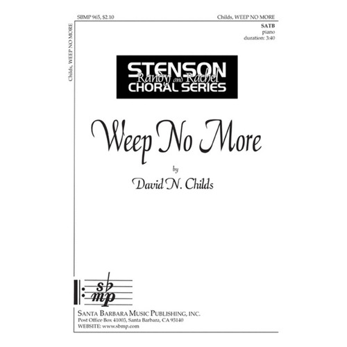 Weep No More SATB 