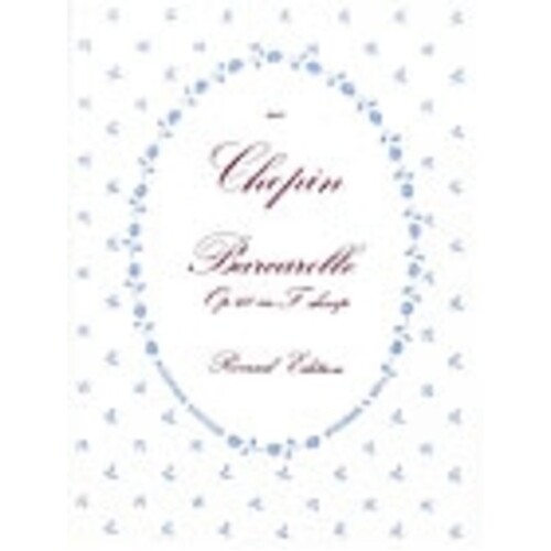 Barcarolle Op 60 F Sharp Min (Softcover Book)