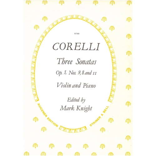 Corelli Sonatas Op. 5 Nos 8, 9 & 11 for Violin - Stainer & Bell Edition