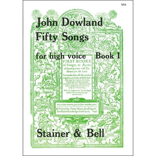 Fifty Songs for High Voice Book 1 by John Dowland