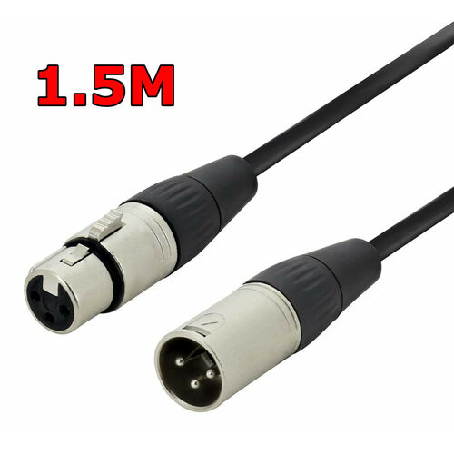 1.5m XLR Microphone Mic Cable Balanced XLR Lead