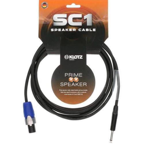Klotz SC1-SP01SW Neutrik Speakon to Jack 1 Metre Speaker