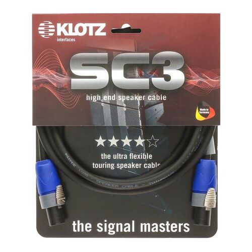 Klotz SC310SW SC3 10m High End Speakon to Speakon Cable