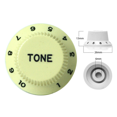 Strat Style Control Tone Knob For Electric Guitar Japanese Mint Green