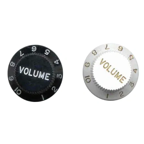 AMS VOLUME KNOB SC STYLE BLACK FOR AMERICAN POT SHAFT