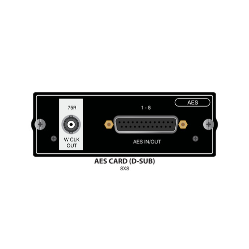 SOUNDCRAFT AES/EBU 8+8 D Type Card With Word Clock
