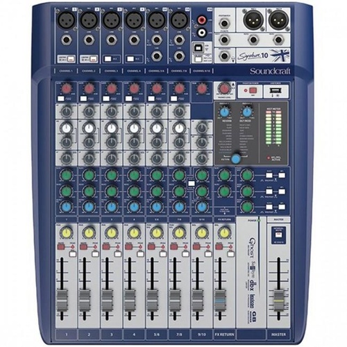 Soundcraft Signature 10 USB Mixing Desk 10 Input Mixer