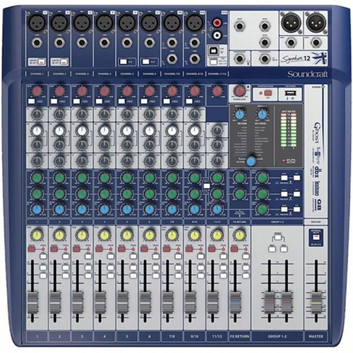 Soundcraft Signature 12 Mixing desk 12 Input with  USB & Lexicon Effects Mixer