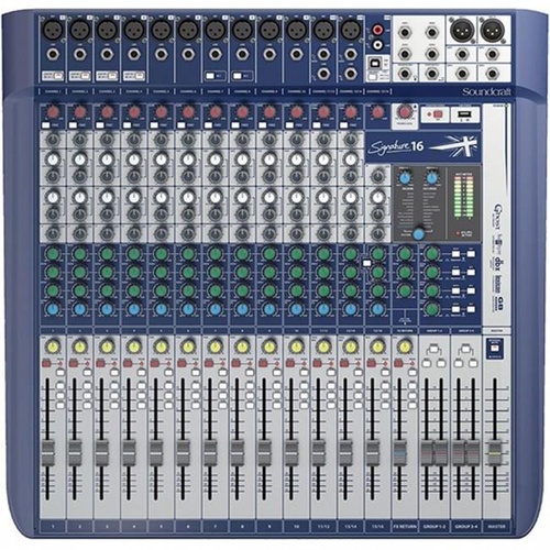SOUNDCRAFT Signature 16 Ch Mixer With USB And Fx